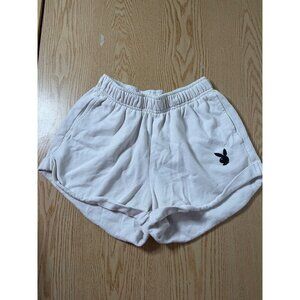 Womens Playboy Athletic Sweatshorts off White size Xs